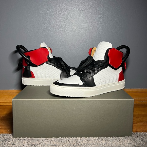 Buscemi Men's Leather High-Top Sneaker